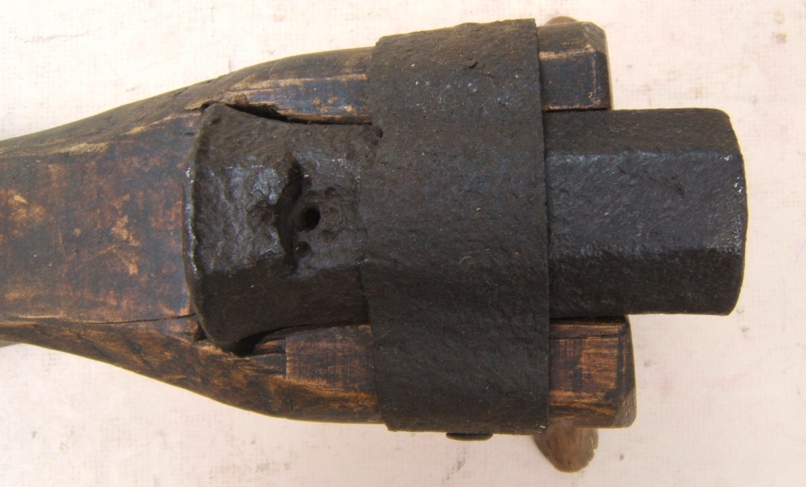 AN EARLY & RARE MID-15TH CENTURY (MEDIEVAL PERIOD) IRON HAND-CANNON/HANDGONNE, ca. 1450 view 3
