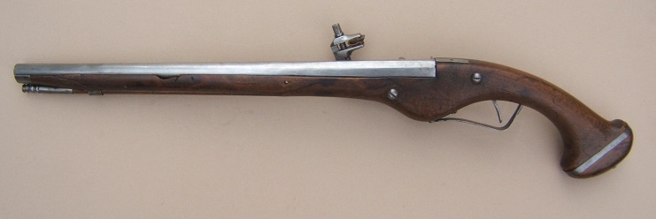 AN EARLY 17th CENTURY/30-YEARS WAR PERIOD GERMAN MILITARY WHEELOCK PISTOL, ca. 1620 view 2