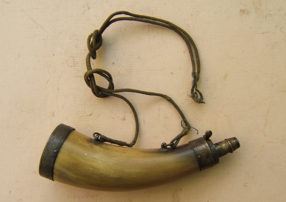 A VERY GOOD MID-19th CENTURY POWDER HORN, ca. 1840view 2