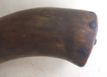 A NICE & LARGE FRENCH & INDIAN/AMERICAN REVOLUTIONARY WAR PERIOD ENGRAVED MUSKET-TYPE POWDER HORN, ca. 1760 view 3