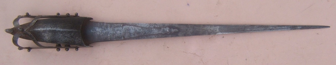 AN EARLY 18TH CENTURY INDO-PERSIAN KATAR-TYPE SWORD, ca. 1720 view1
