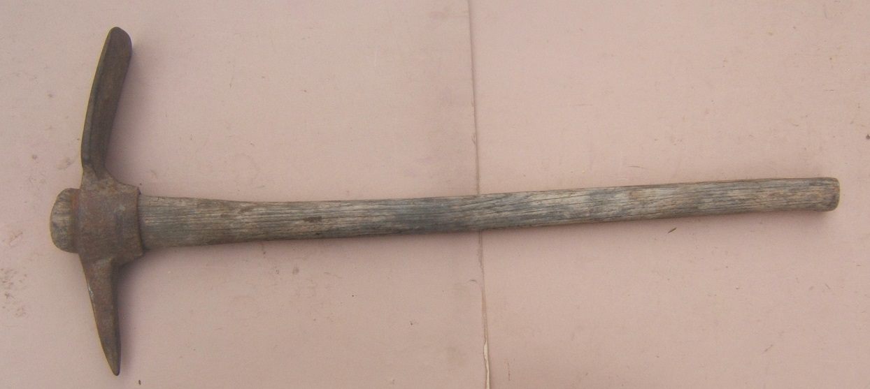 A VERY GOOD GREAT DEPRESSION ERA “WPA” MARKED GRUB-AXE, ca. 1930s view1