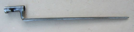 AN UNISSUED US MODEL 1816 “NATIONAL ARMORY BRIGHT” SOCKET BAYONET, ca. 1830s view 1