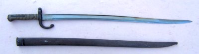 AN UNTOUCHED FRENCH 1871 SWORD BAYONET view 2