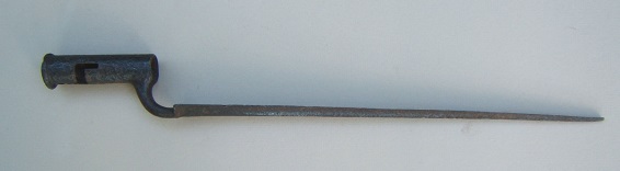 A GOOD FRENCH & INDIAN/AMERICAN REVOLUTIONARY WAR PERIOD 1st MODEL BROWN BESS BAYONET, ca. 1760 (FOUND IN NEW JERSEY) view 1