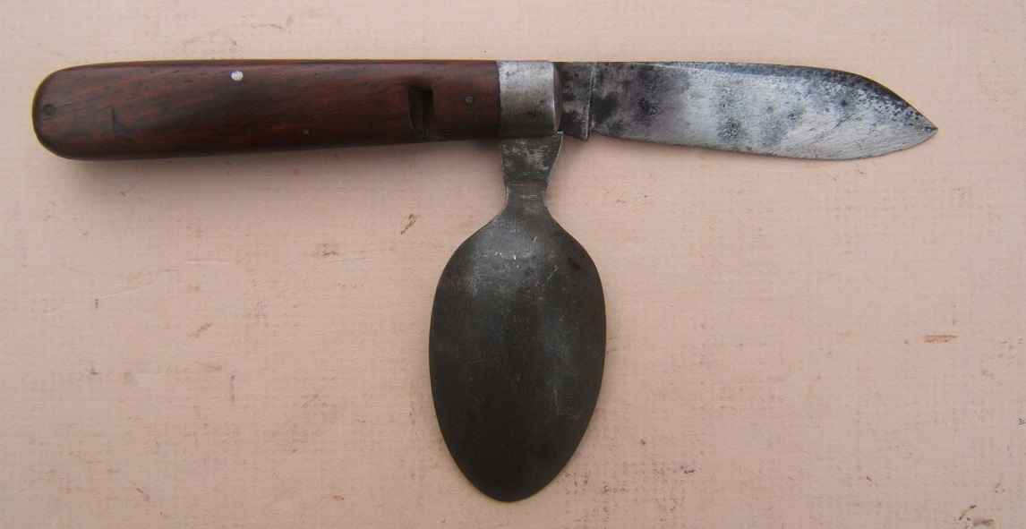 A VERY FINE WORLD WAR I SOLDIER'S FOLDING POCKET-KNIFE & SPOON, by 