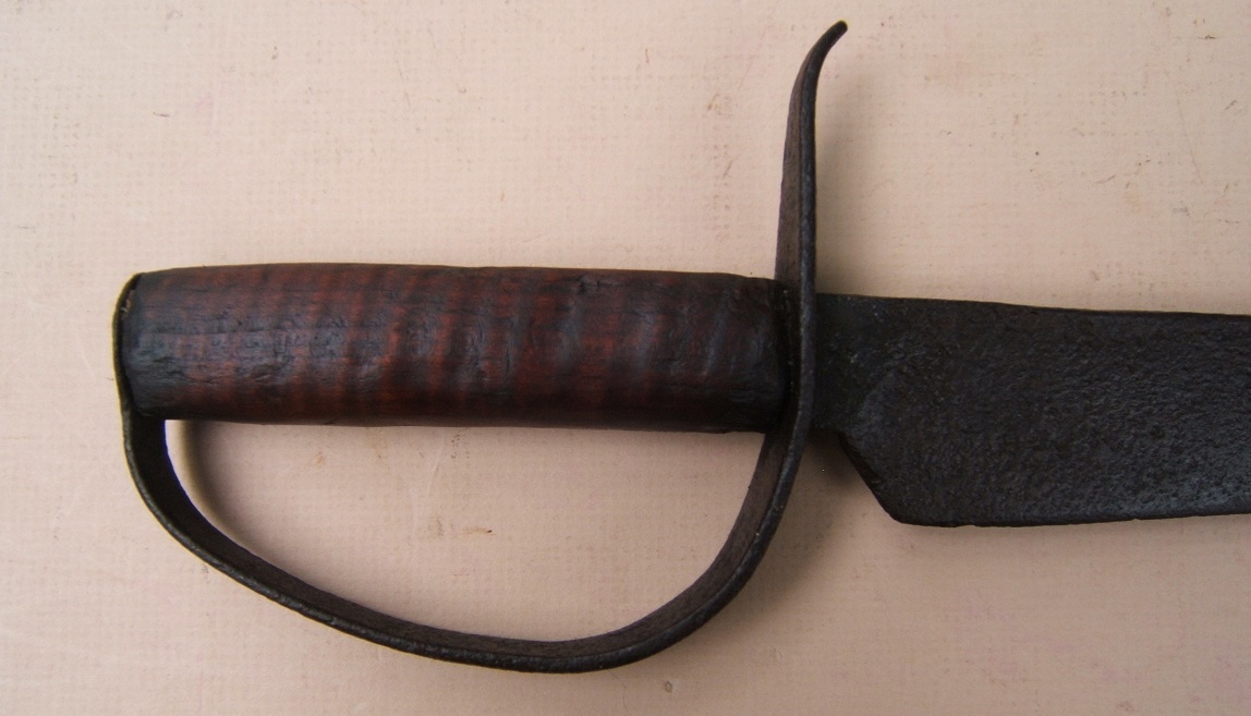 A VERY GOOD+ & RARE AMERICAN CIVIL WAR BLACKSMITH-MADE CONFEDERATE D-GUARD BOWIE KNIFE, ca. 1861 view 3