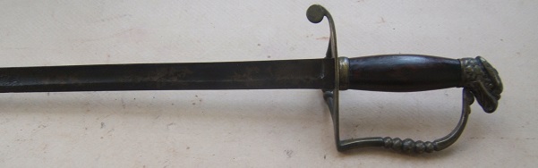 AN EARLY 19TH CENTURY AMERICAN REGULATION SILVER-PLATED EAGLE HEAD INFANTRY OFFICER’S SWORD, ca. 1821 view 2