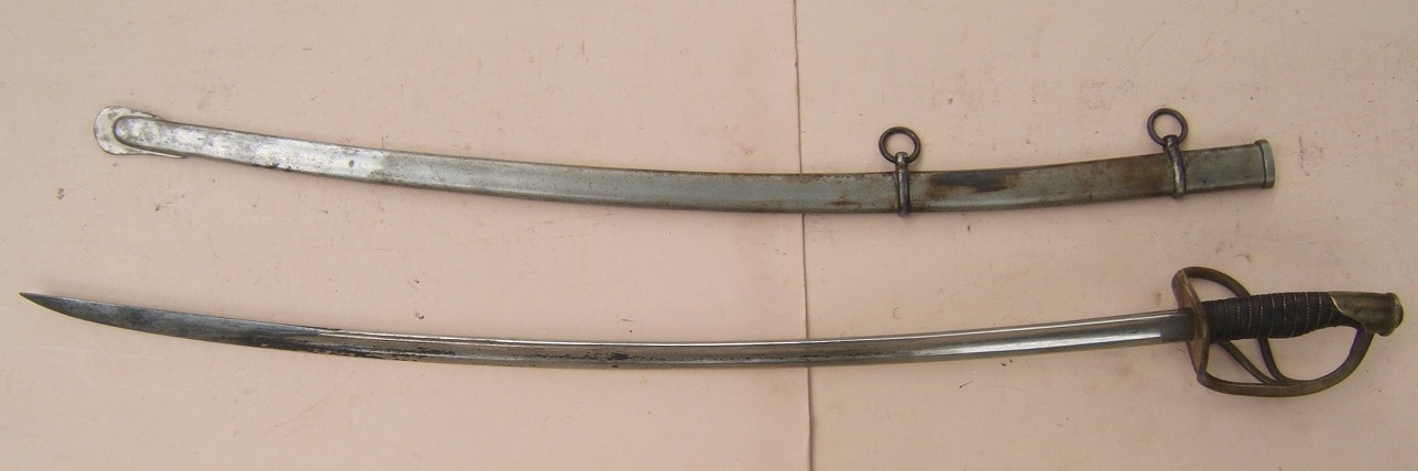 A FINE & SCARCE AMERICAN CIVIL WAR PERIOD IMPORT-TYPE US MODEL 1860 CAVALRY SABER & SCABBARD, by 
