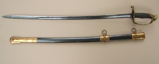 A VERY FINE QUALITY US CIVIL WAR PERIOD MODEL 1850 NON-REGULATION STAFF & FIELD OFFICER’S SWORD & SCABBARD, by “HORSTMANN & SONS, PHILADELPHIA”, ca. 1860s view 2