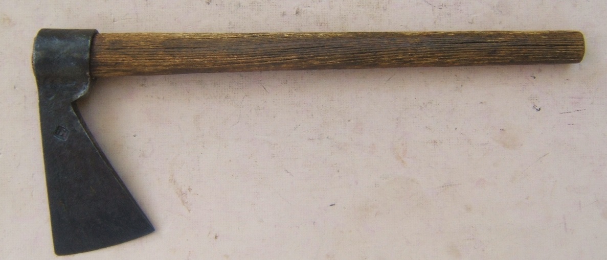 A FINE COLONIAL/AMERICAN REVOLUTIONARY WAR PERIOD BELT AXE TOMAHAWK w/ ORIGINAL HAFT, ca. 1750s-1770s view 2