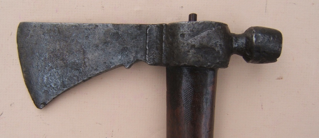 A VERY GOOD+ MID-18TH CENTURY/AMERICAN REVOLUTIONARY WAR PERIOD (ENGLISH)  PIPE TOMAHAWK, ca. 1750 view 3