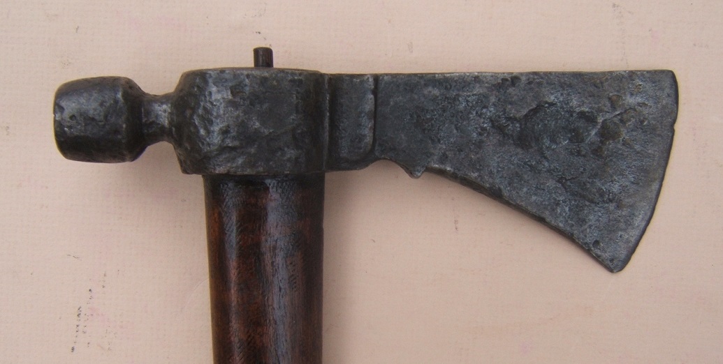 A VERY GOOD+ MID-18TH CENTURY/AMERICAN REVOLUTIONARY WAR PERIOD (ENGLISH)  PIPE TOMAHAWK, ca. 1750 view 4