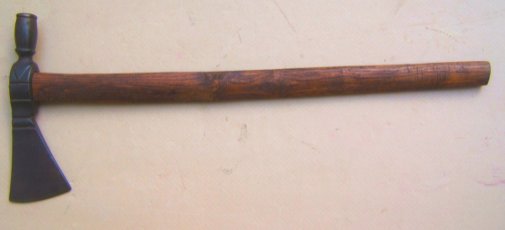  A RARE & AUTHENTIC REVOLUTIONARY WAR PERIOD PIPE TOMAHAWK w/ ORIGINAL HAFT, ca. 1770s view 1