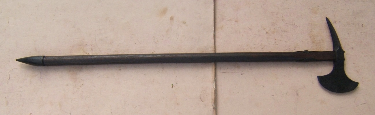 A VERY FINE & RARE AMERICAN REVOLUTIONARY WAR PERIOD FRENCH NAVAL BOARDING-AXE (HACHE de BORD), ca. 1750-1770 view 2